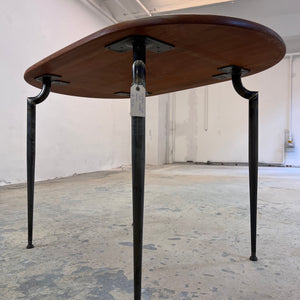 Esstisch Teak mit Metallbeinen von Niels Bach