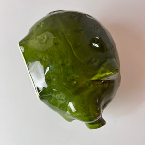 Sparschwein grün Keramik