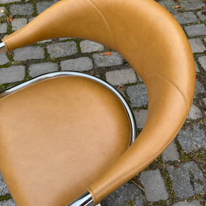 Drehstuhl Chrom Leder von Olymp