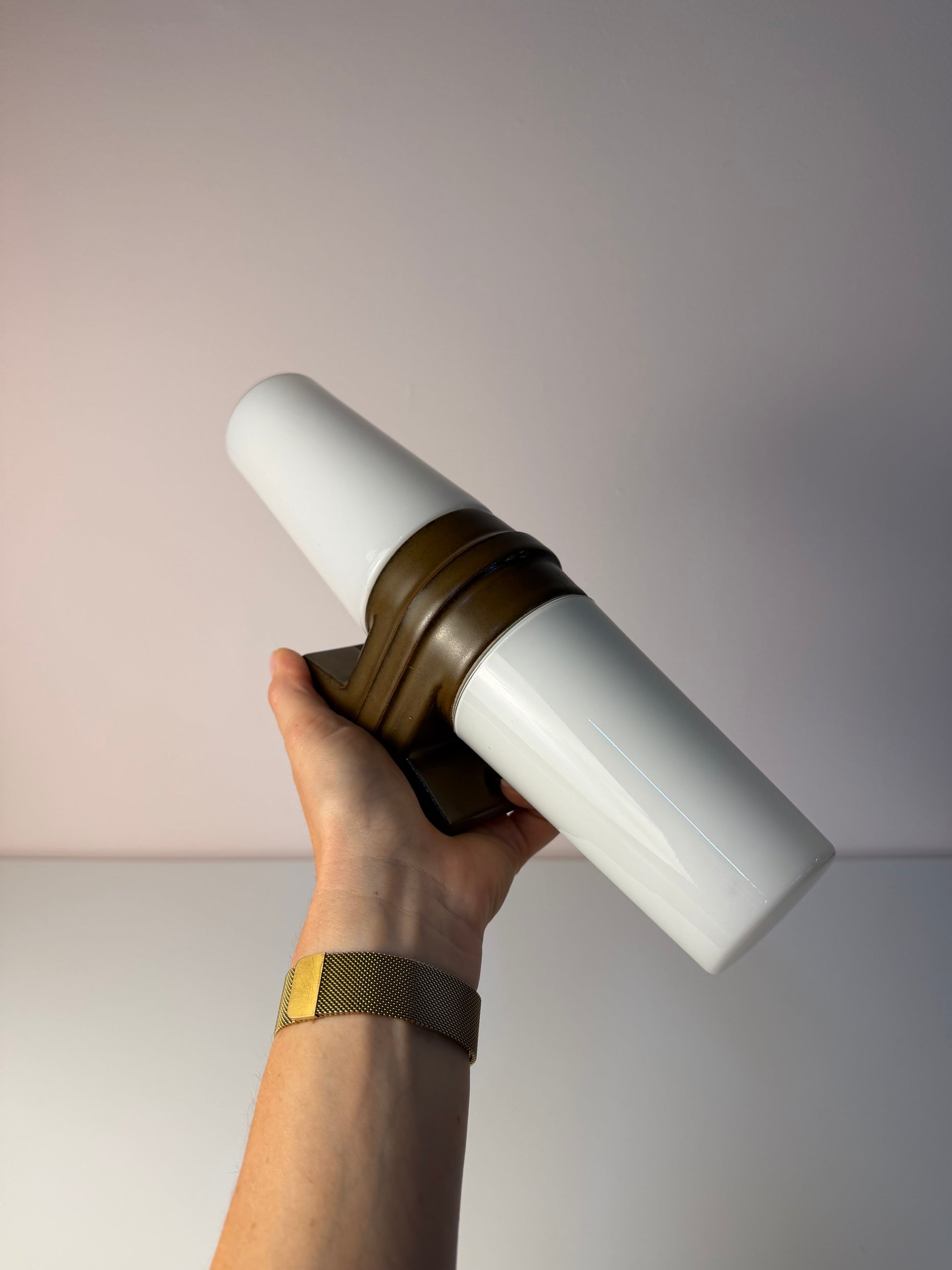Wandlampe Modell 6060 braun von Sigvard Bernadotte für Ifö
