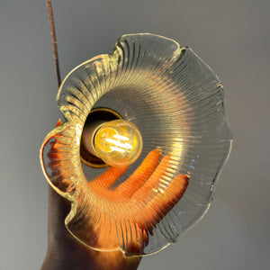 Blumenlampe Glas aus Dänemark