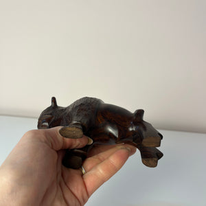Figur Büffel Wüsteneisenholz