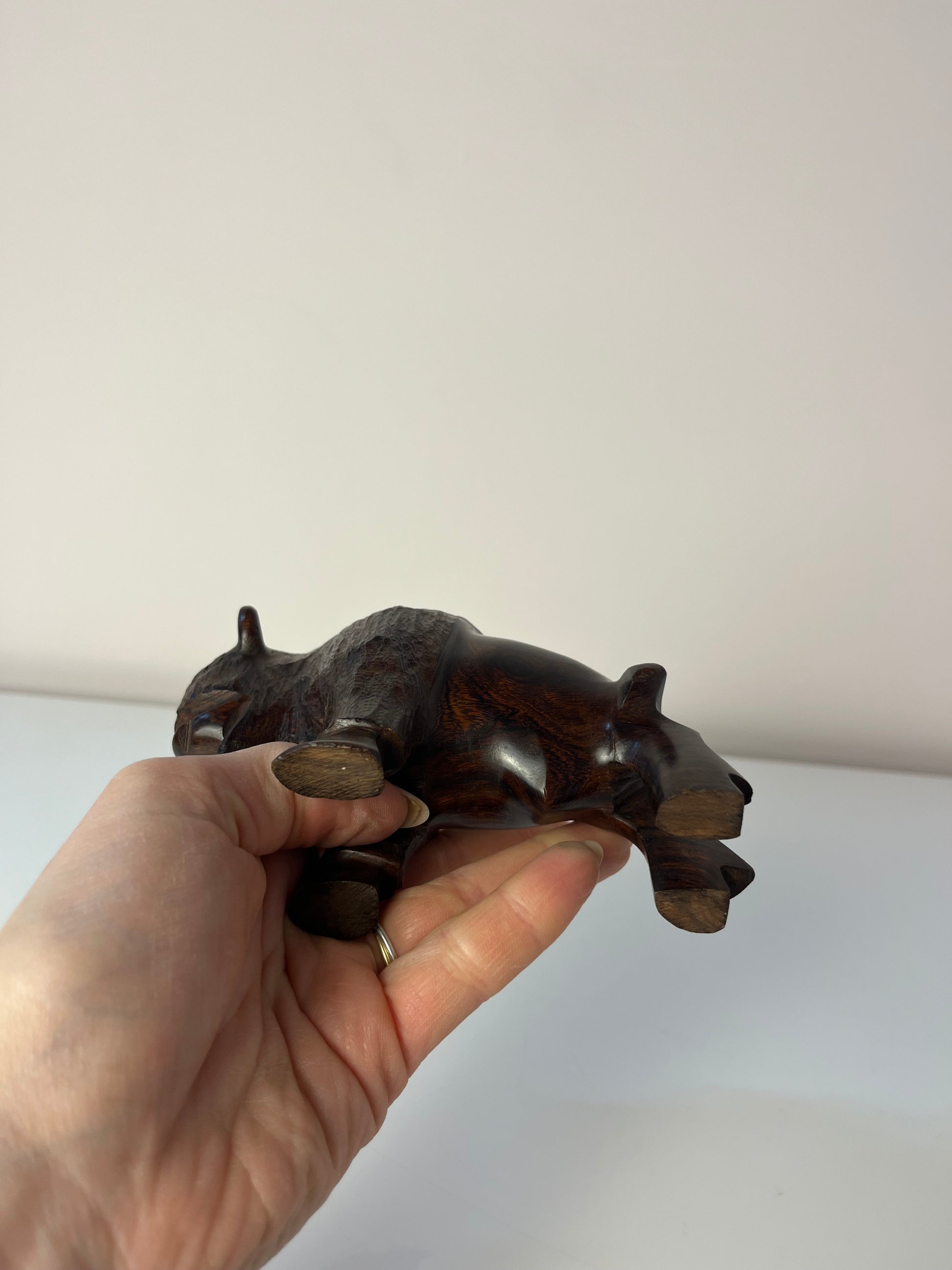 Figur Büffel Wüsteneisenholz