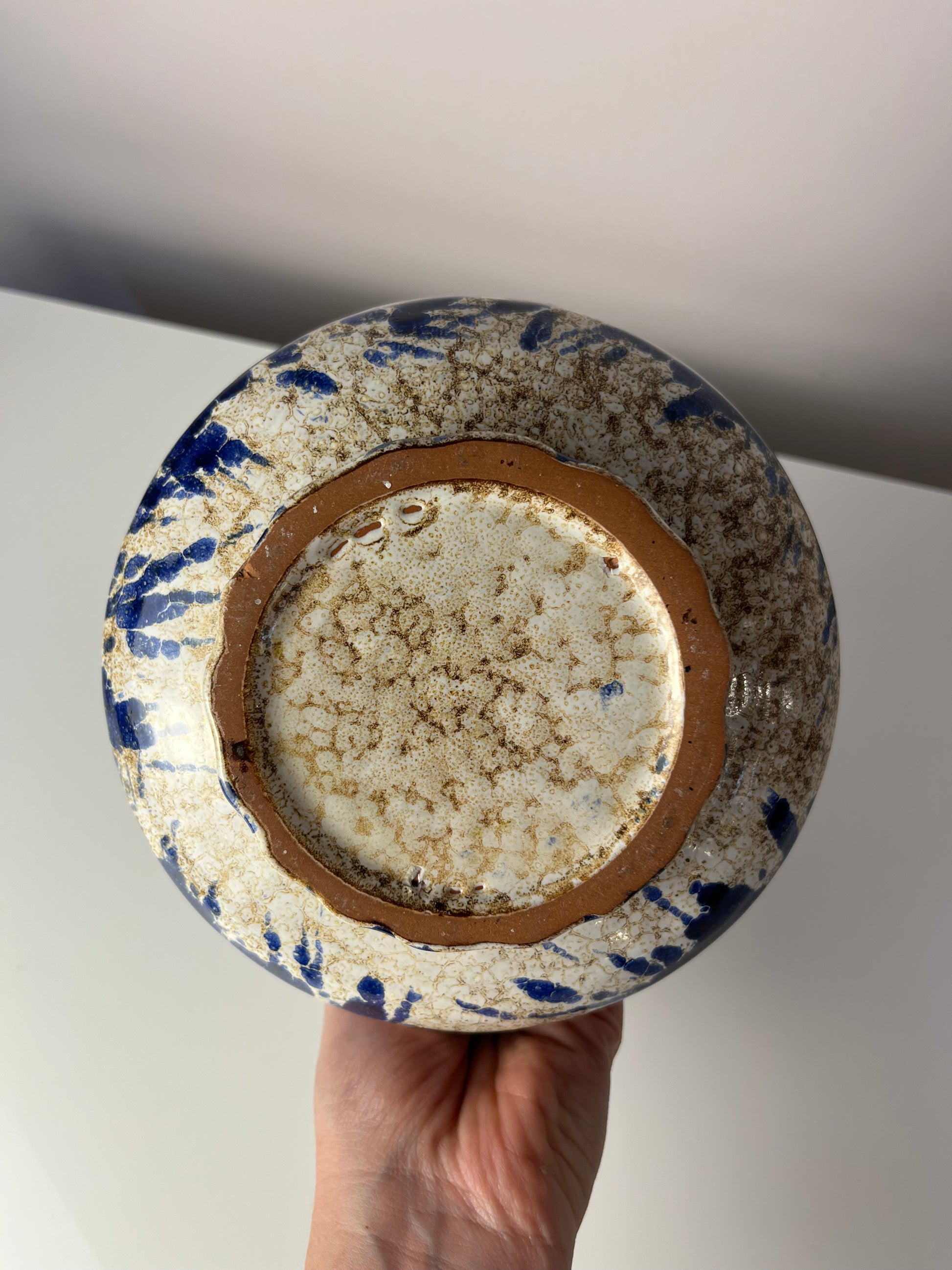 Karaffe blau gesprenkelt von Marei Keramik