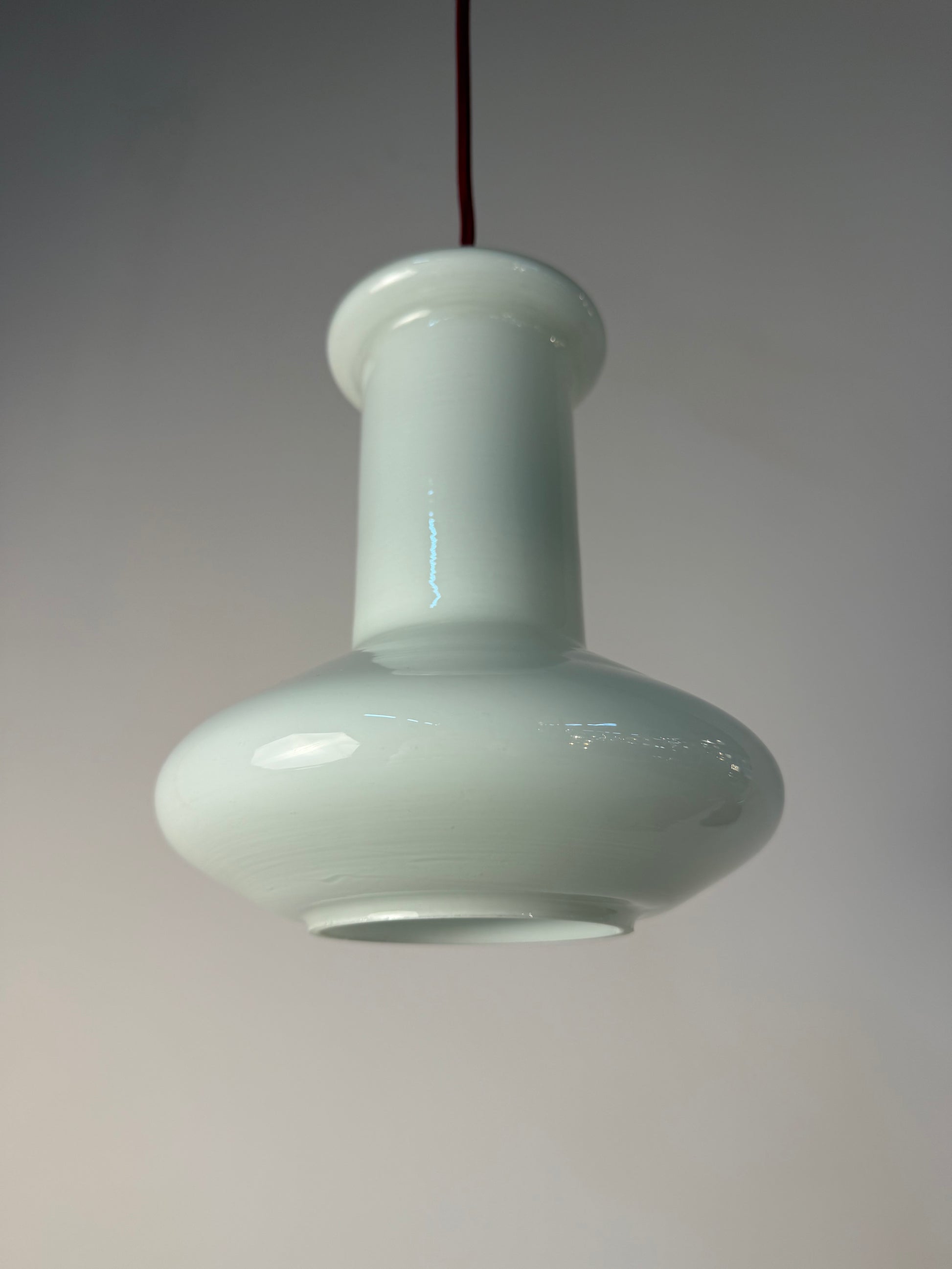 Hängelampe weiß glänzend Glas von Lyskær