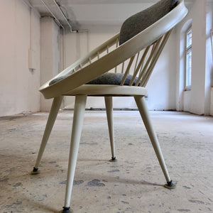 Circle Chair weiß von Yngve Ekström für Swedese