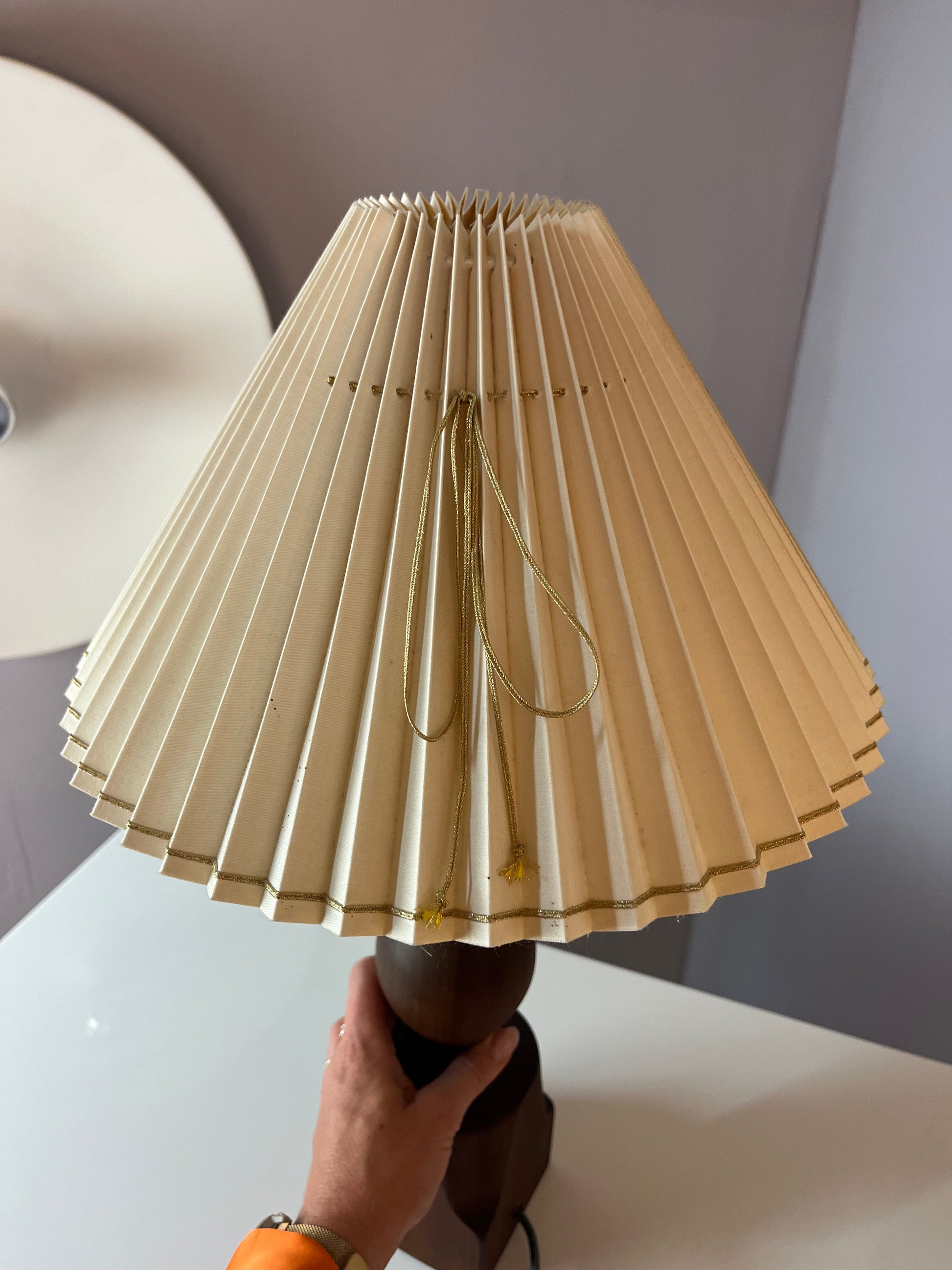 Tischlampe Teak aus Dänemark