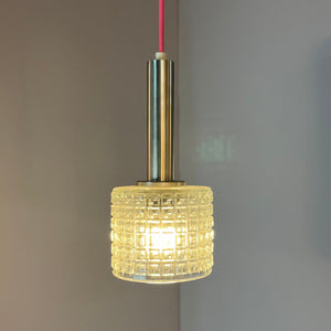 Hängelampe Glas Chrom