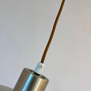 Lamellenlampe silber von Erik Jensen für Teknika