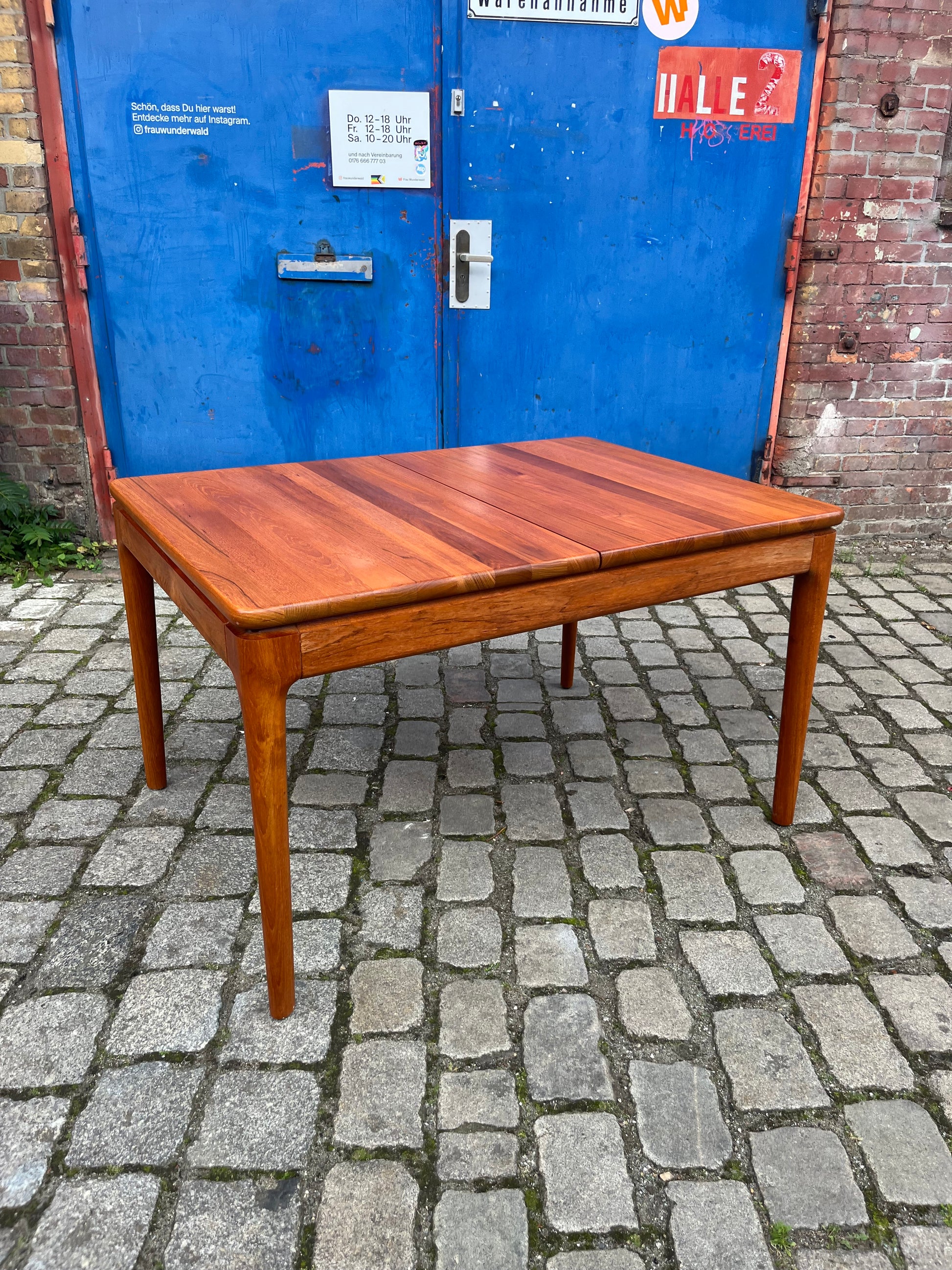 Esstisch Teak ausziehbar von Glostrup Vollholz