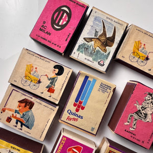 Set: Vintage Streichhölzer Kunst Mid Century Design