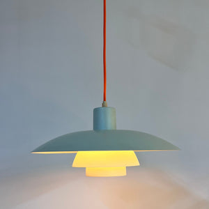Lamellenlampe PH4 weiß von Poul Henningsen für Louis Poulsen