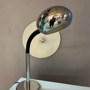 Tischlampe Gooseneck Chrom schwarz von Herda