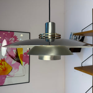 Lamellenlampe Leto silber kupfer von Top Lamper