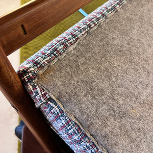 Ruster Lounge Chair neu gepolstert von Yngve Ekström für Swedese