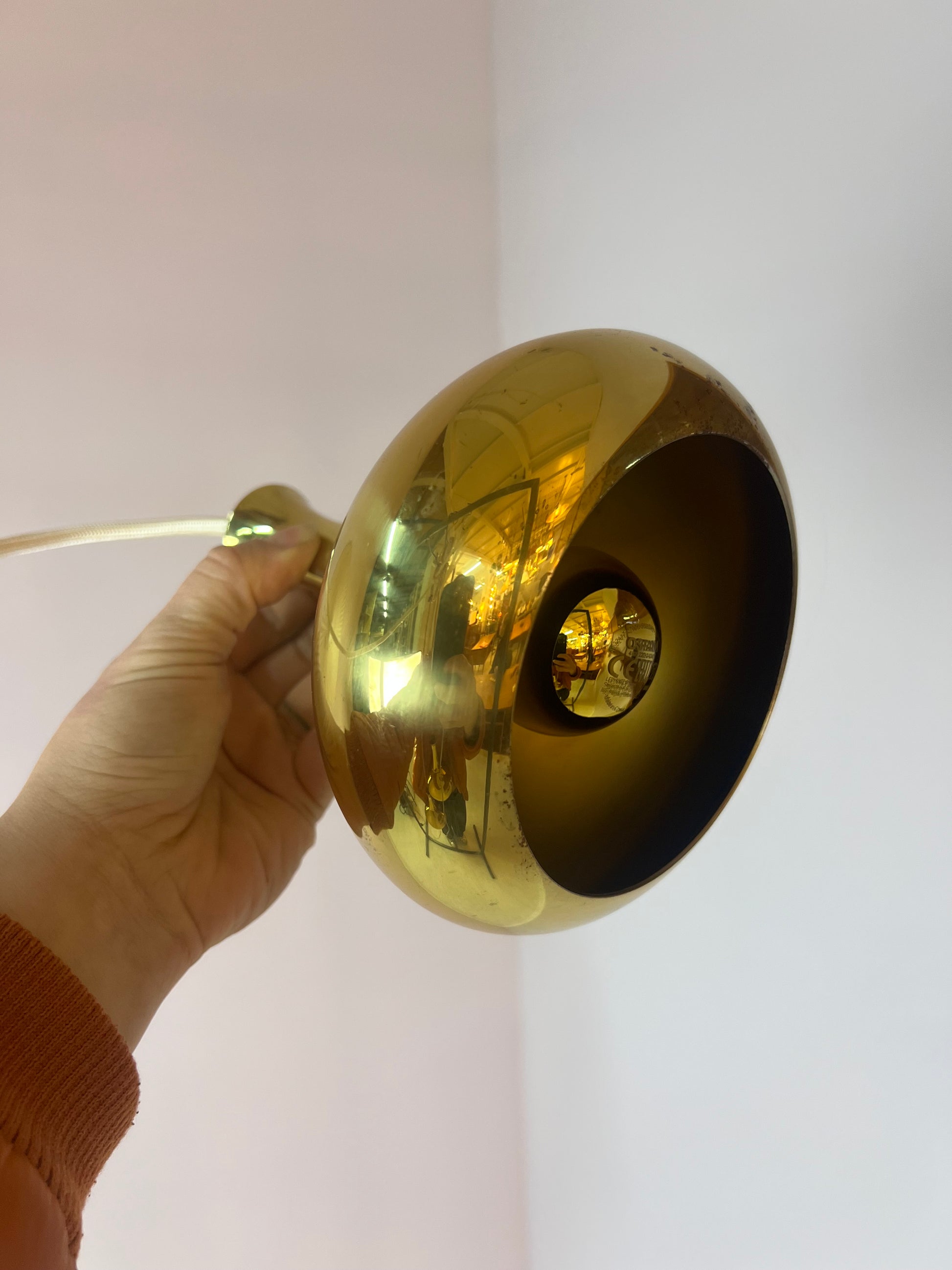 Hängelampe Messing von Scandi Lamp