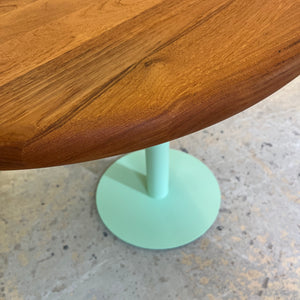 Ovaler Esstisch Teak mit neuem Tischgestell Glostrup