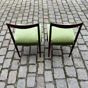 Set: 2x Stuhl grün Palisander