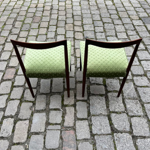 Set: 2x Stuhl grün Palisander
