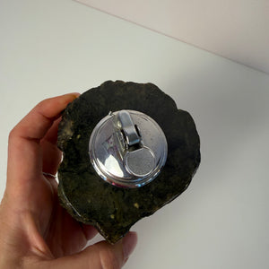 Tischfeuerzeug grün schwarz Alabaster