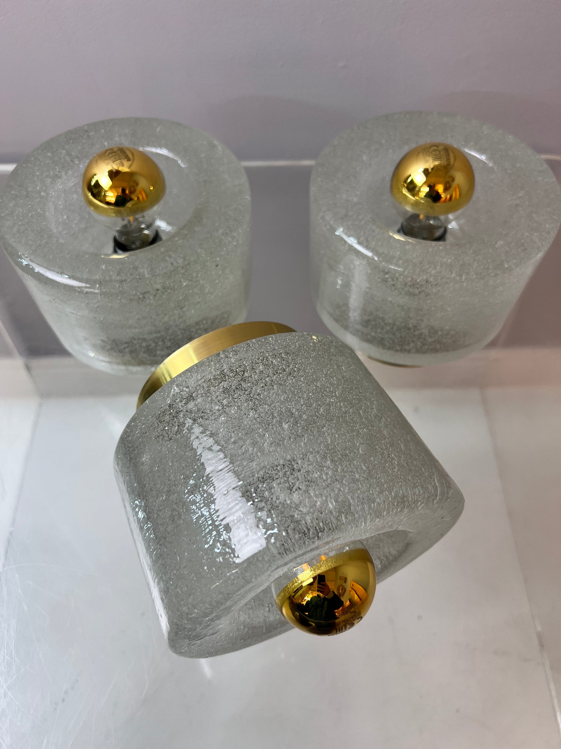 Wandlampe Eisglas von Peill & Putzler