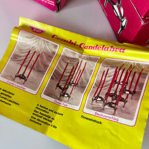 Set: 4x Kerzenständer BMF in Originalverpackung ohne Kerzen von Stoff & Nagel für BMF