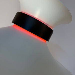 Lamellenlampe weiß schwarz von Bent Nordsted für Lyskaer Belysning