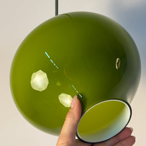 Hängelampe grün Glas von Hans-Agne Jakobsson für Staff
