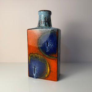 Vase 281-30 Fat Lava blau rot von on Scheurich West Germany