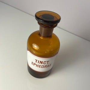 Apothekerglas Tinct. Ephedrae braun