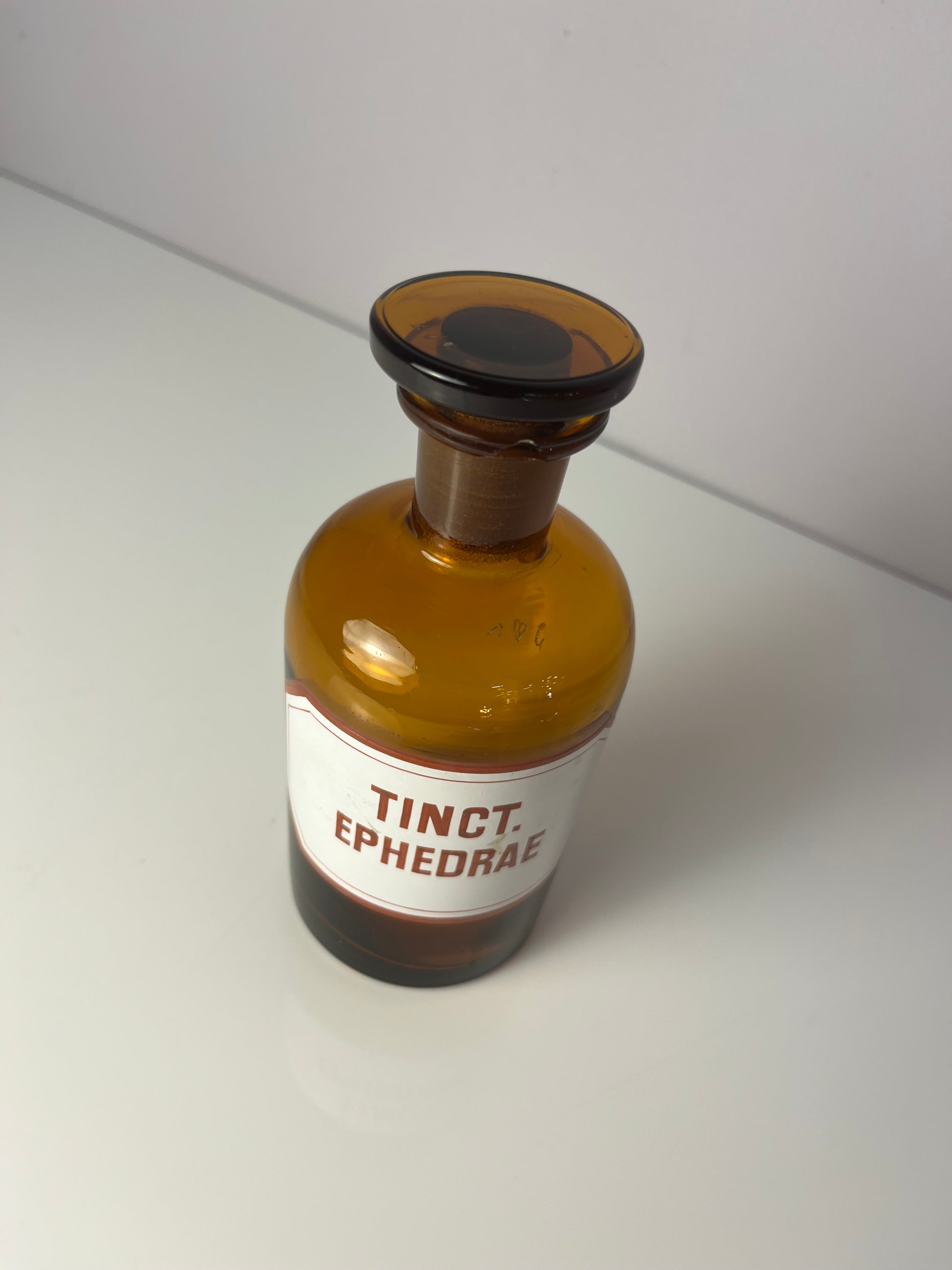 Apothekerglas Tinct. Ephedrae braun