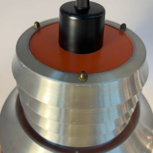Lamellenlampe silber orange von Carl Thore für Granhaga