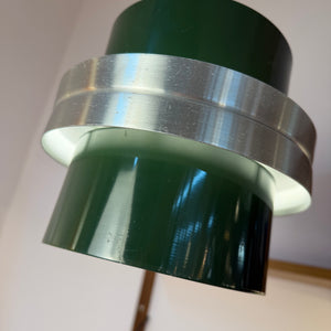Hängelampe grün silber aus Dänemark