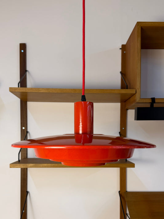 Lamellenlampe rot aus Dänemark