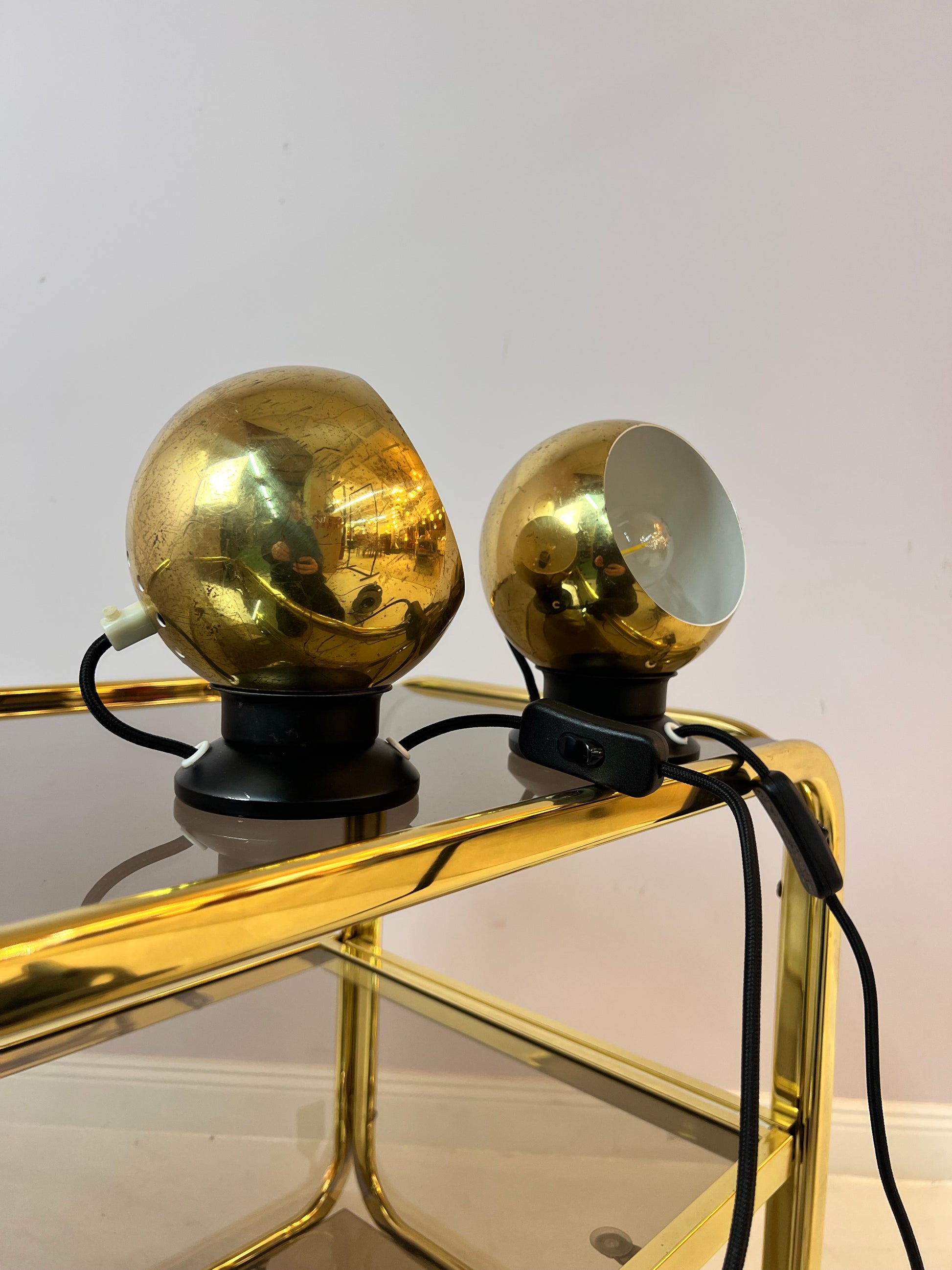 Set: 2x Kugellampe gold von Horn