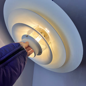 Lamellenlampe weiß von Jeka