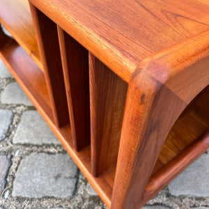 Rollwagen für Schallplatten Teak aus Dänemark