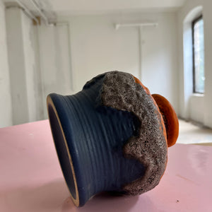 Vase 644-15 Fat Lava orange blau von Dümler & Breiden