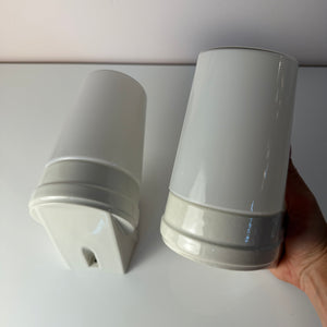 Set: 2x Wandlampe Modell 6070 weiß Sigvard Bernadotte für Ifö