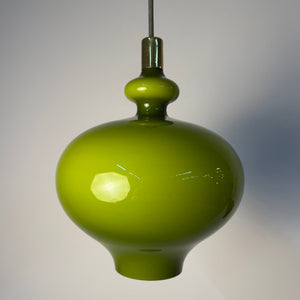 Hängelampe grün Glas von Hans-Agne Jakobsson für Staff