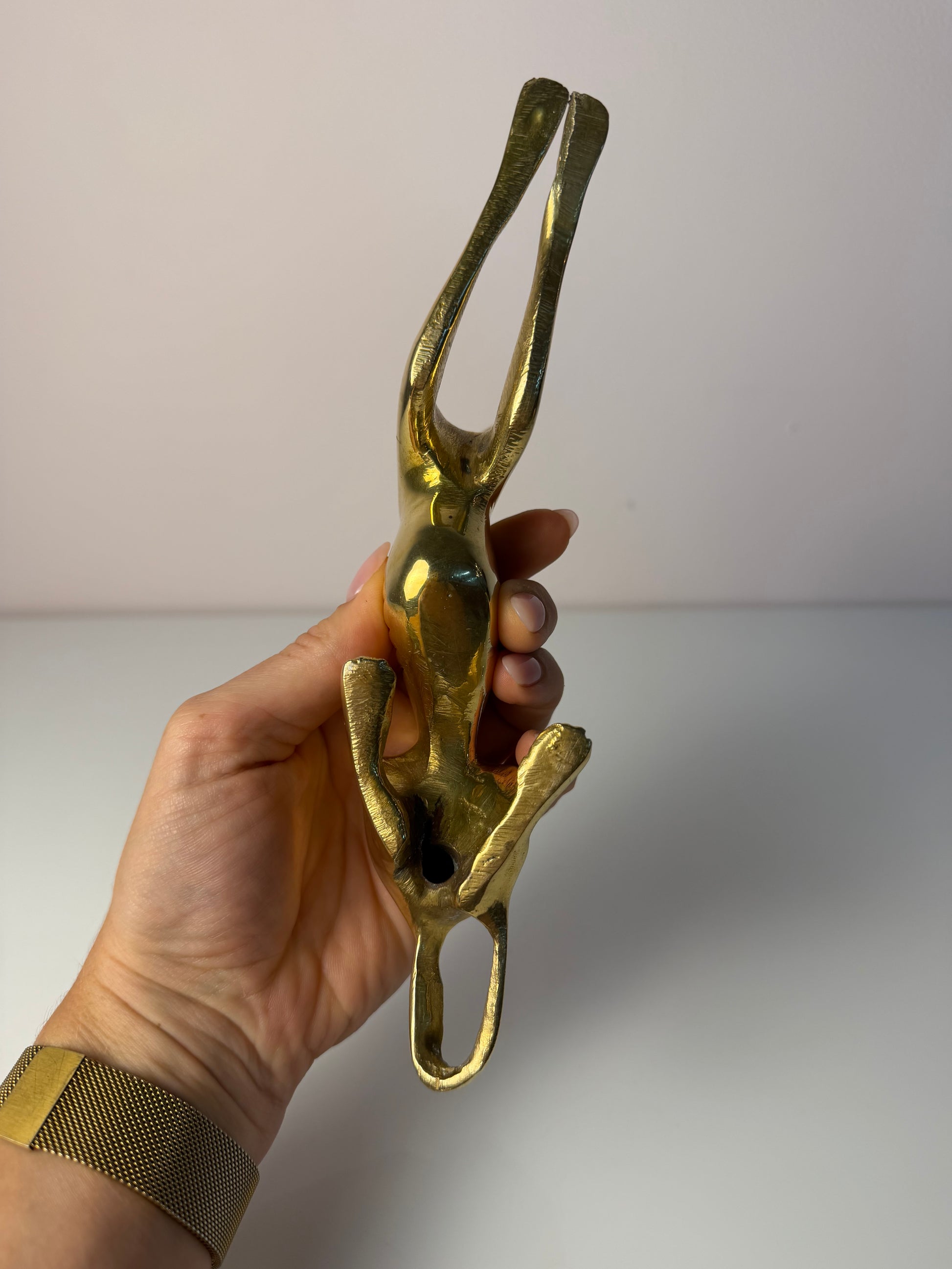 Set: 2 Windhunde Messing aus Dänemark