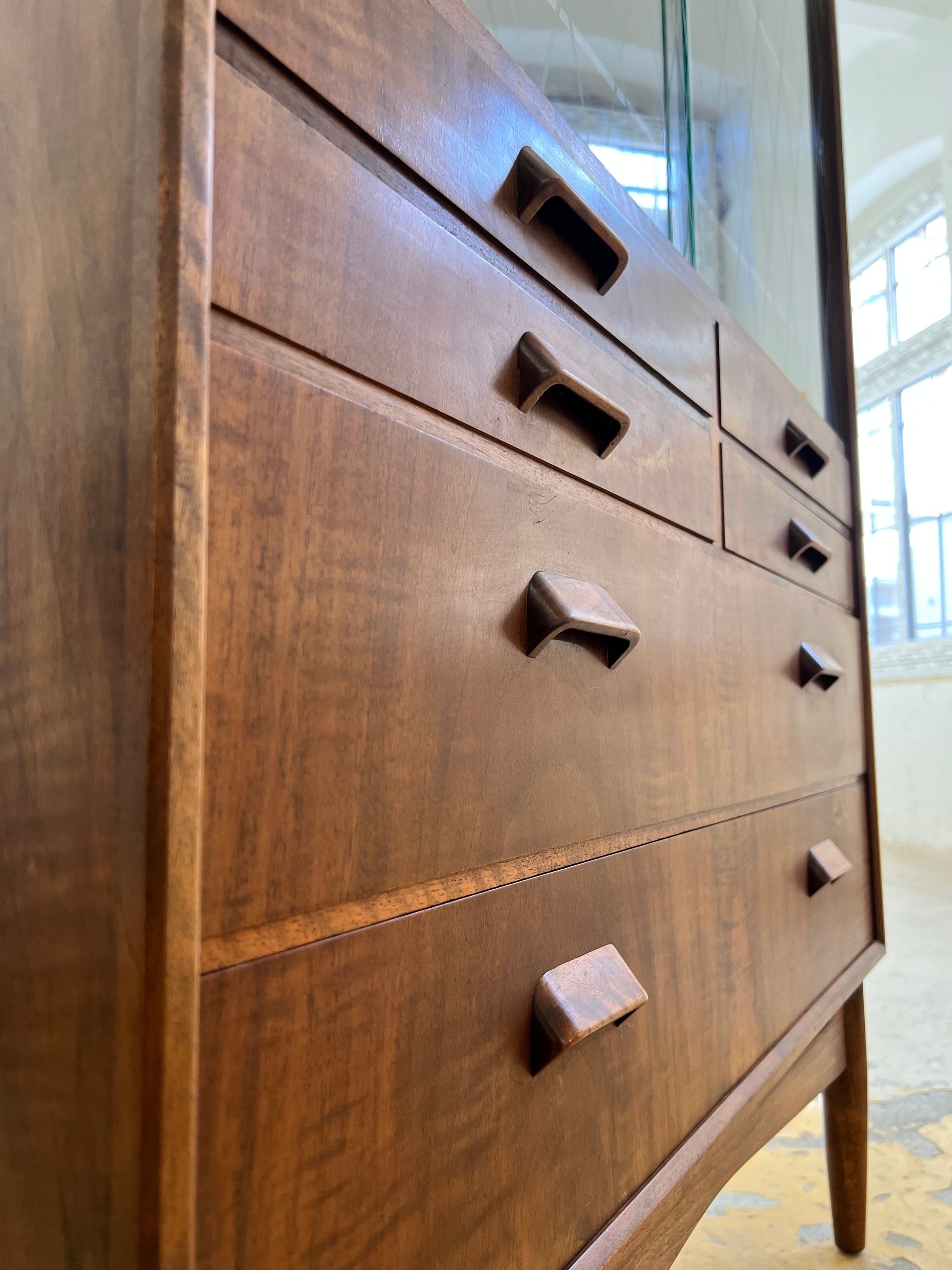 Vitrinenschrank Teak aus Dänemark