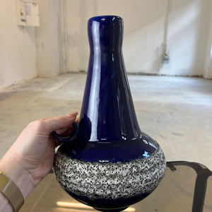 Vase 408-30 Fat Lava Königsblau von Fohr Keramik