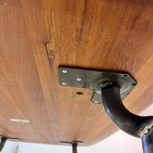 Esstisch Teak mit Metallbeinen