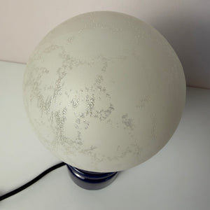 Tischlampe blau Keramik Glas von Cari Zalloni für Dümler & Breiden