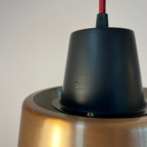 Lamellenlampe schwarz Kupfer aus Dänemark