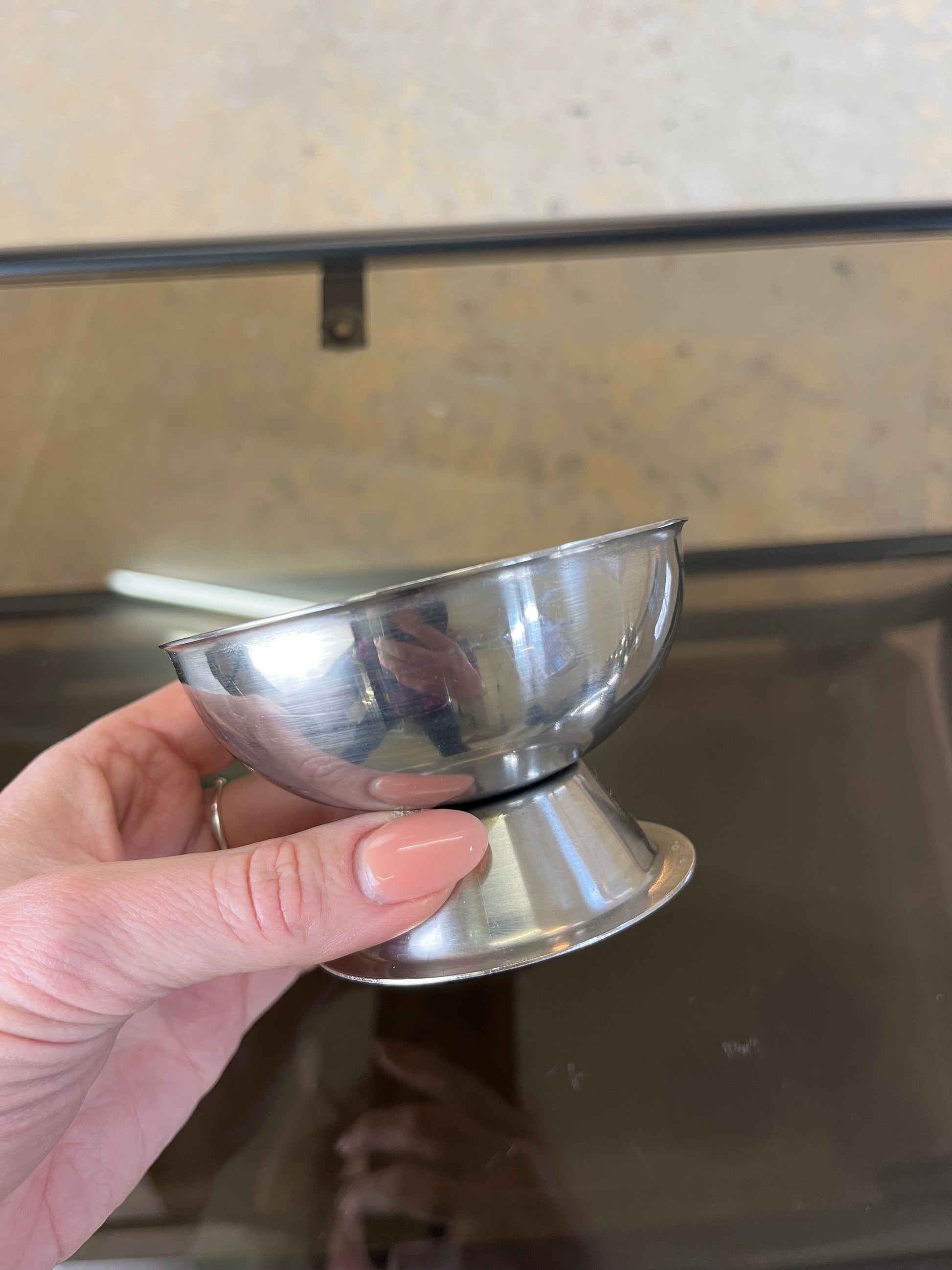 Set: 2x Eisschale mit Untersetzer Cromargan von WMF