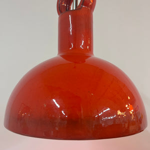 Hängelampe rot Keramik