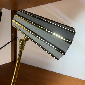 Tischlampe creme Messing von Robert Pfäffle