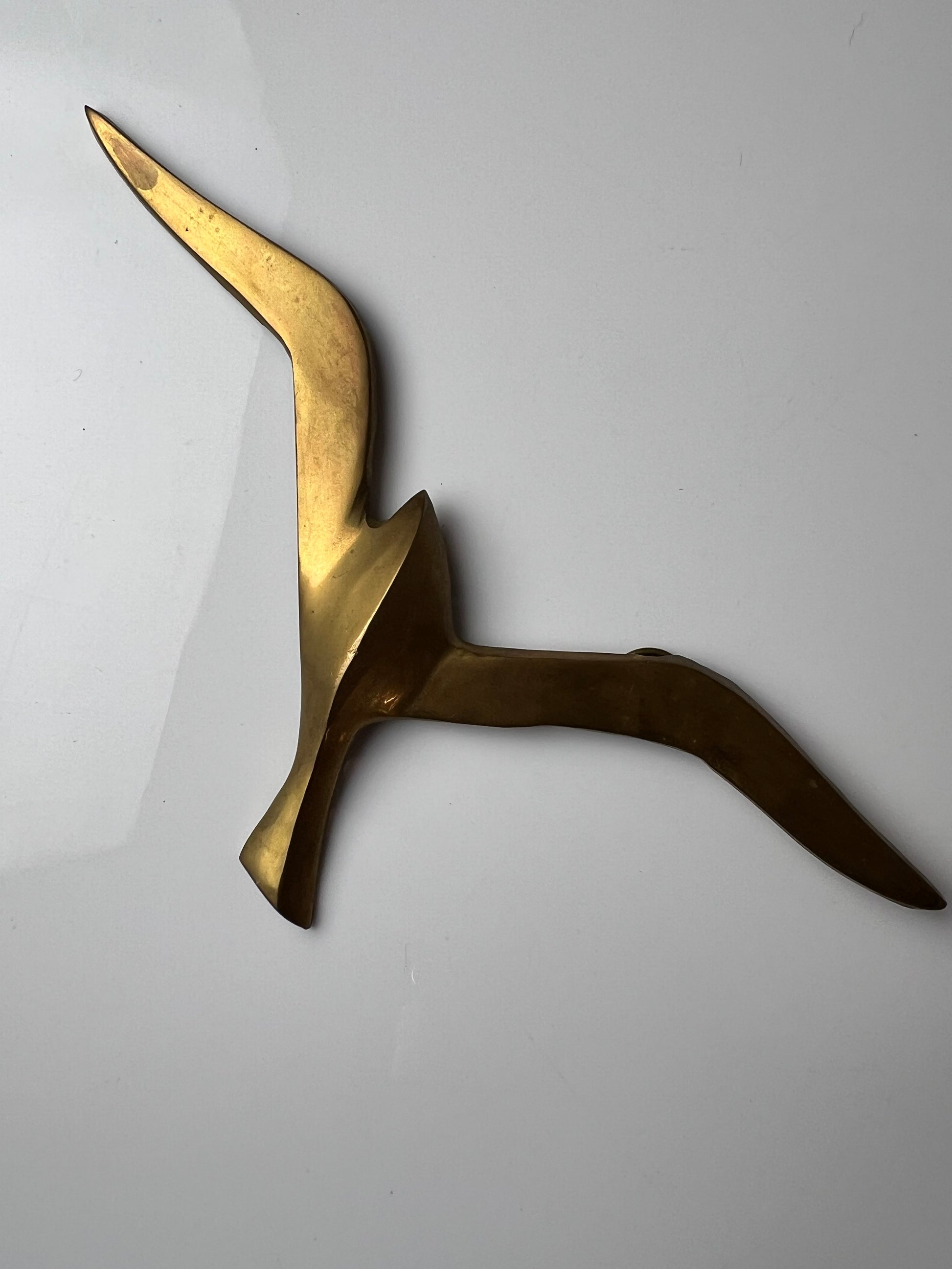 Wanddeko Schwalbe Messing